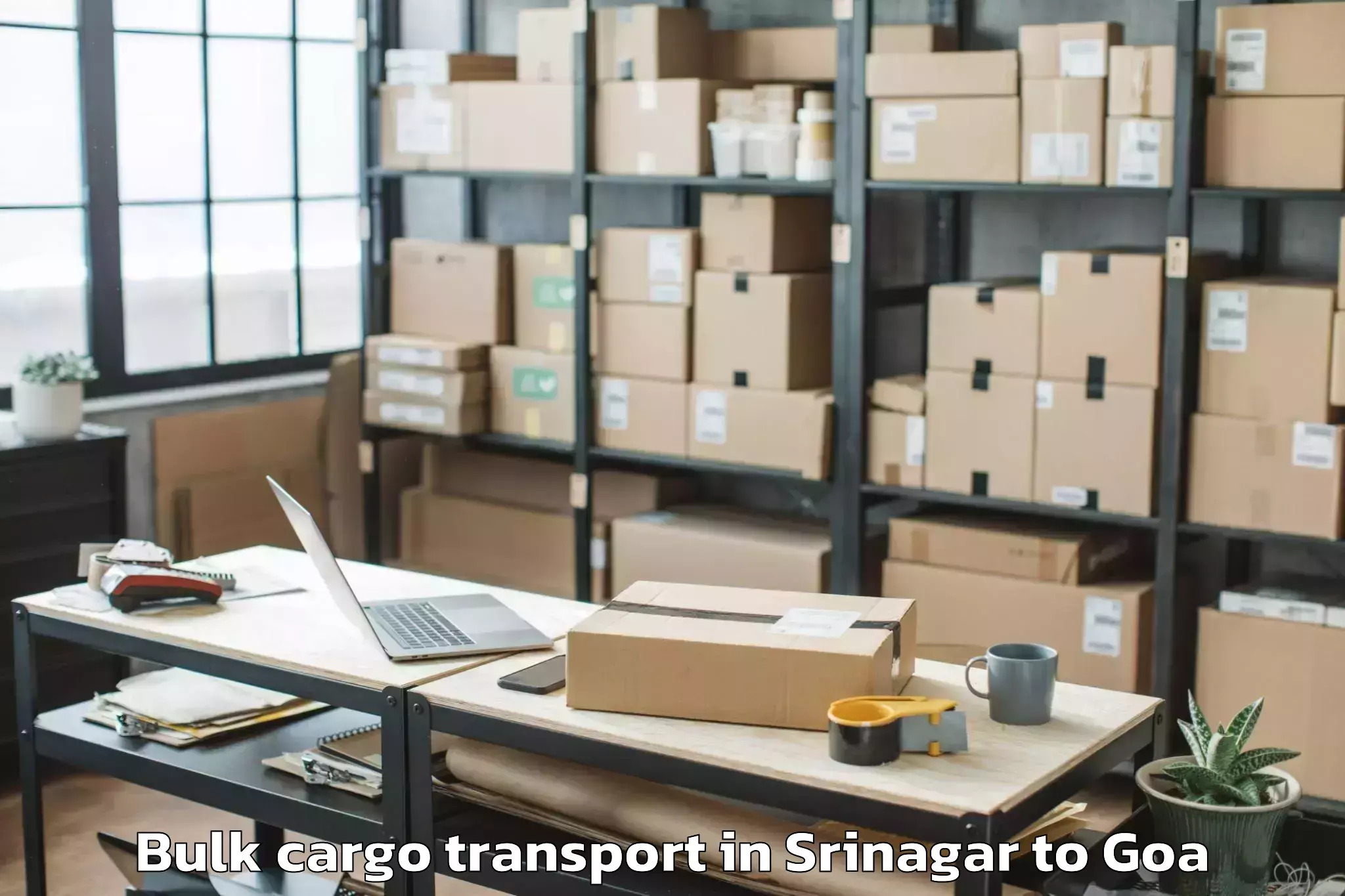 Easy Srinagar to Colvale Bulk Cargo Transport Booking